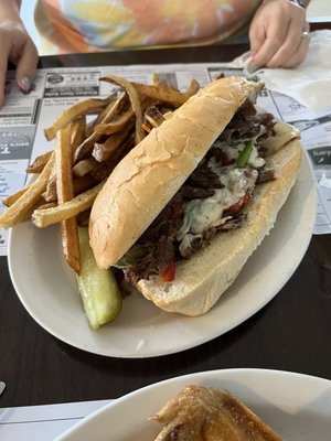 Steak hoagie