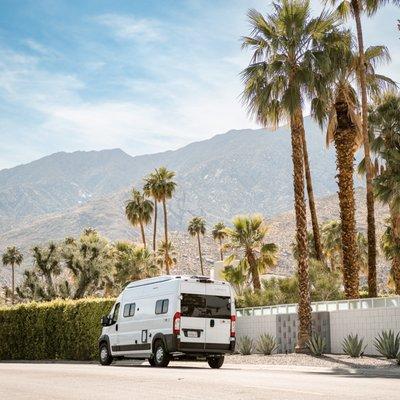 Solis Campervan from Indie Campers feels like a small home on wheels. This Class-B camper has everything you need for an extended camping.