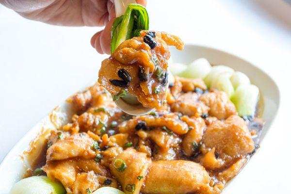 Sole Fish Fillet Black Bean Sauce