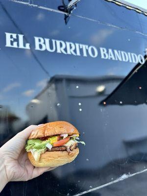 Smash Burger we ordered at el burrito bandido.