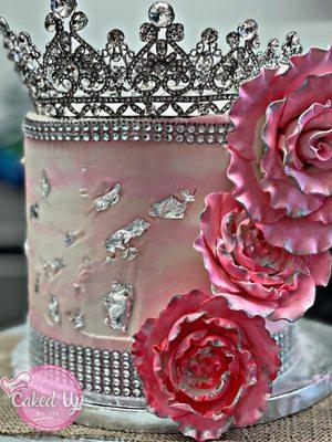 Pink custom cake