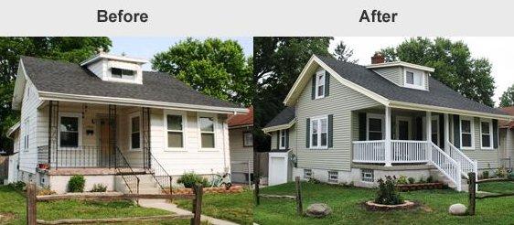 This is a renovation loan before and after for the new buyers