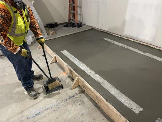 Concrete pad