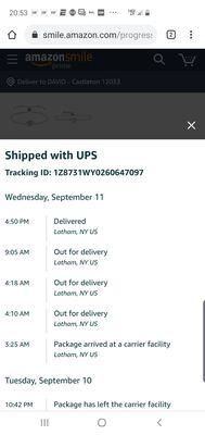 lie that my package was delivered, I was home no package and UPS won't help just robot texts.  No customer service