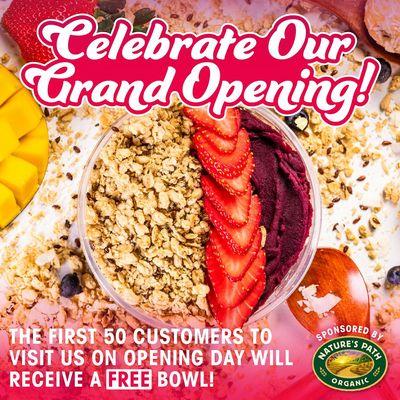 It's finally here Join us as we celebrate the Rush Bowls Grand Opening at our Westfield, NJ Flagship location on August 3rd, Saturday