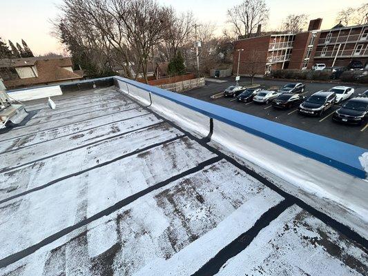 Flat roof seam repair