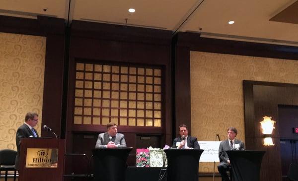 The insightful panel at the GHBA Forecast Luncheon consisted of: Kevin Gillen, PhD., David Jarvis and Scott Davis.