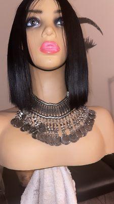 Lace closure bob wig