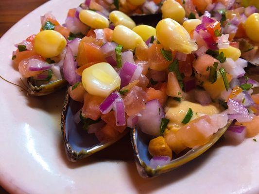 Mussels - choritos a la chalaca