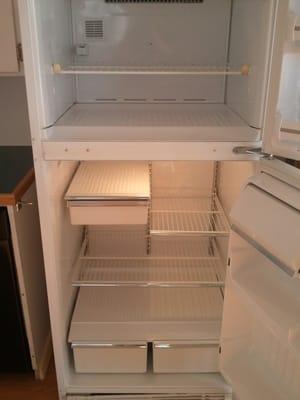 Here is the fridge afterwards :)