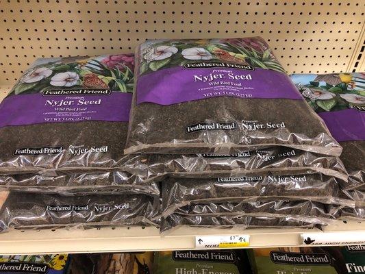 Our wild birds Love Nyjer seeds. $7.99