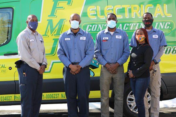 Employees of FMJ Electrical