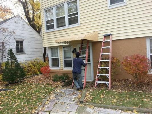 Aluminum Awning Install