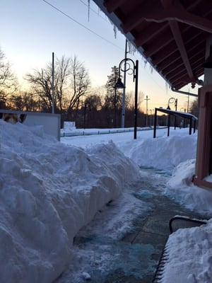 What 36hrs of being closed to the public does to the station.