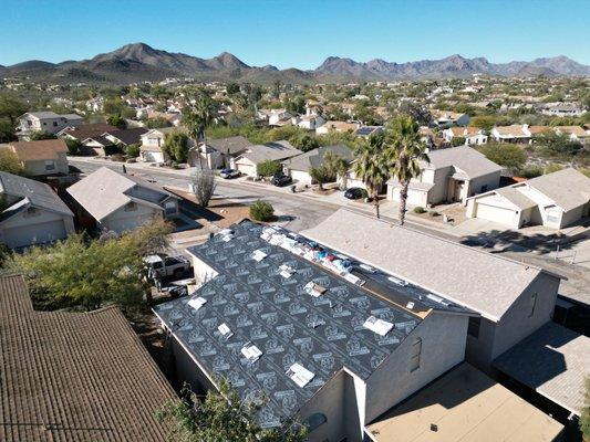 New shingles roof