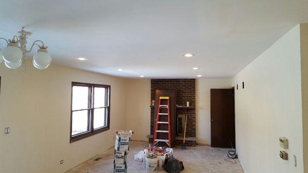 Interior painting and can light  install