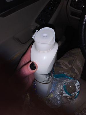 Picture of the body wash that was damaged