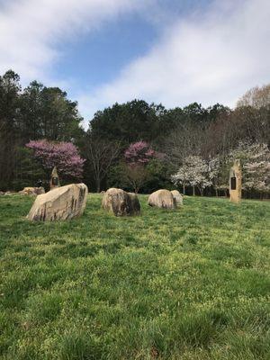 North Carolina stone henge made by artist John Hartley