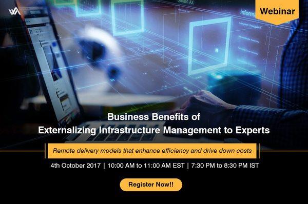 Webinar: Business Benefits of Externalizing Infrastructure Management to Experts https://www.knowarth.com/webinar/