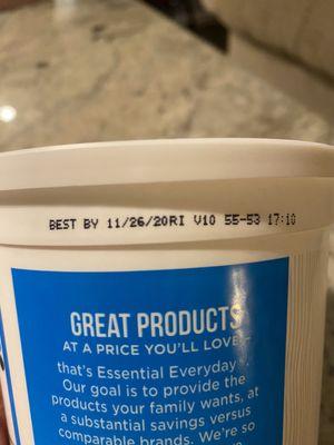 Expired yogurt purchased in Dec 3rd