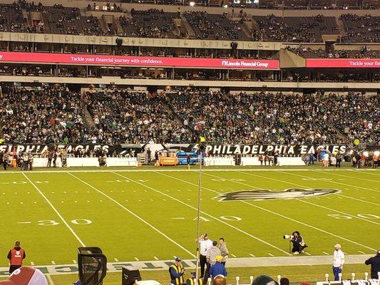 Eagles vs Cowboys  - my wife's excellent seats