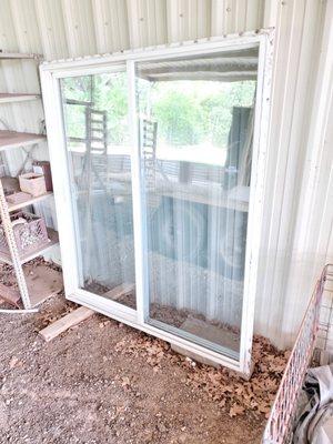 Patio door install