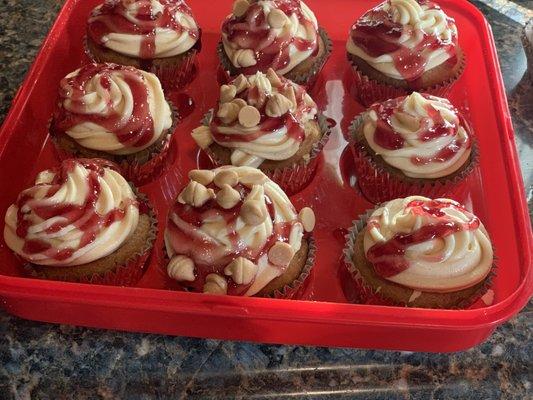 Peanut Butter & Jelly Cupcakes