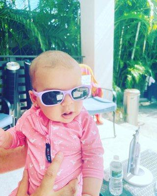 Baby Sienna and her New Polarized Sunglasses