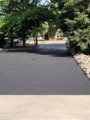 Sealed driveway