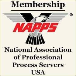 National Association of Professional Process Servers Member.