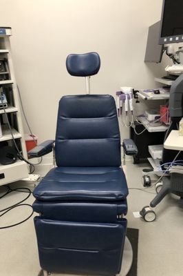 The exam chair.