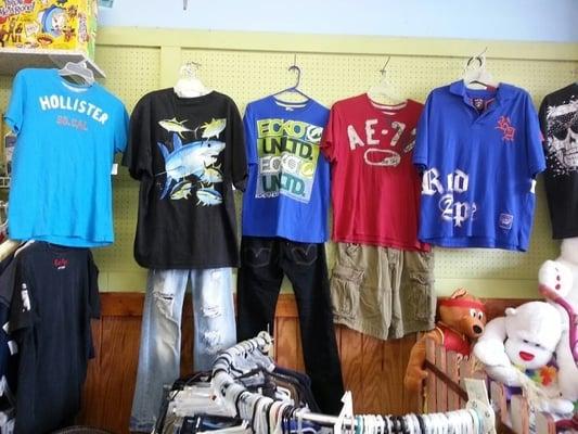 Young men's & junior clothes $3-$8