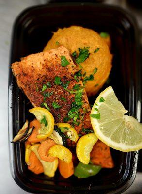 Salmon and Sweet Potato Mash