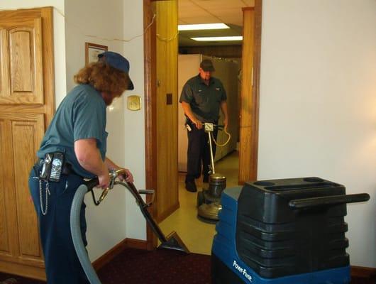 Floor Maintenance in Progress