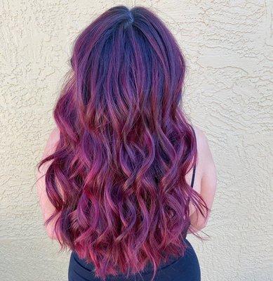 Magenta balayage