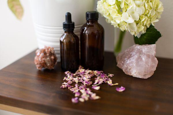 essential oil blends and tinctures