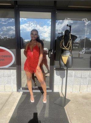 Pretty red romper