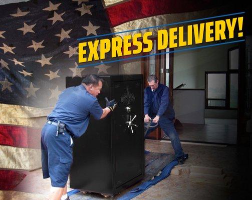 We can deliver your new safe in just a few days.