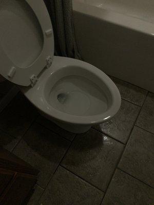 After picture of bathroom toilet