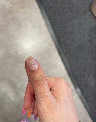 Broken nail after a week