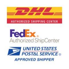 Authorized Shipping Center for
  - UPS - USPS - DHL