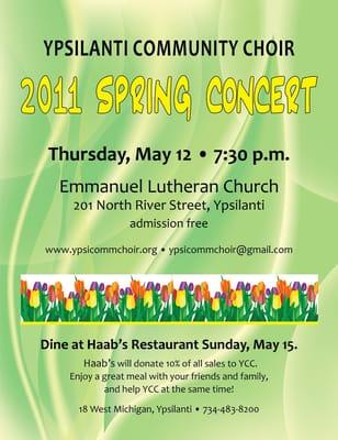 Spring 2011 Concert Poster