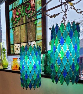 House of Mosaics California
1960s Lucite Pendants