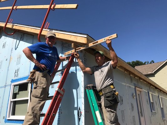 Bill Lowa helping Habitat for Humanity - July 23, 2019