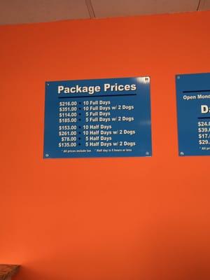 Daycare prices