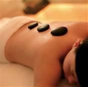 HOT STONES AID IN RELAXING MUSCLES!