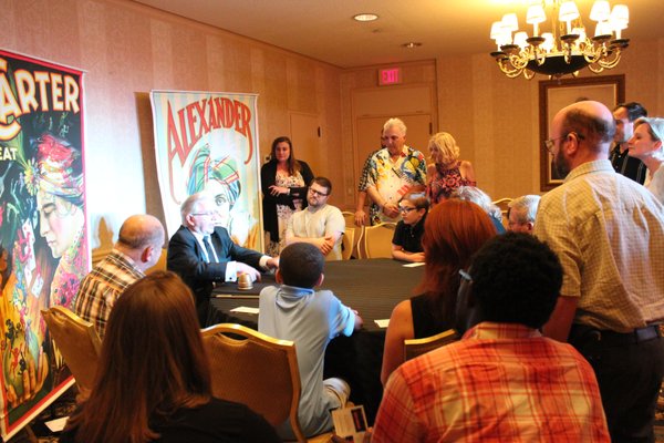 Paul Gertner performing at the Omni Parker House