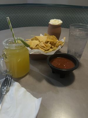 Chips and Salsa with Margarita