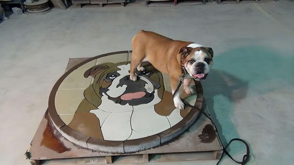 PAVERART Pop Culture Series of Patio Inlays - Bulldog