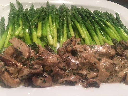 Asparagus & Mushrooms